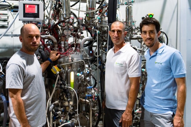 Brevel's founders with reactor